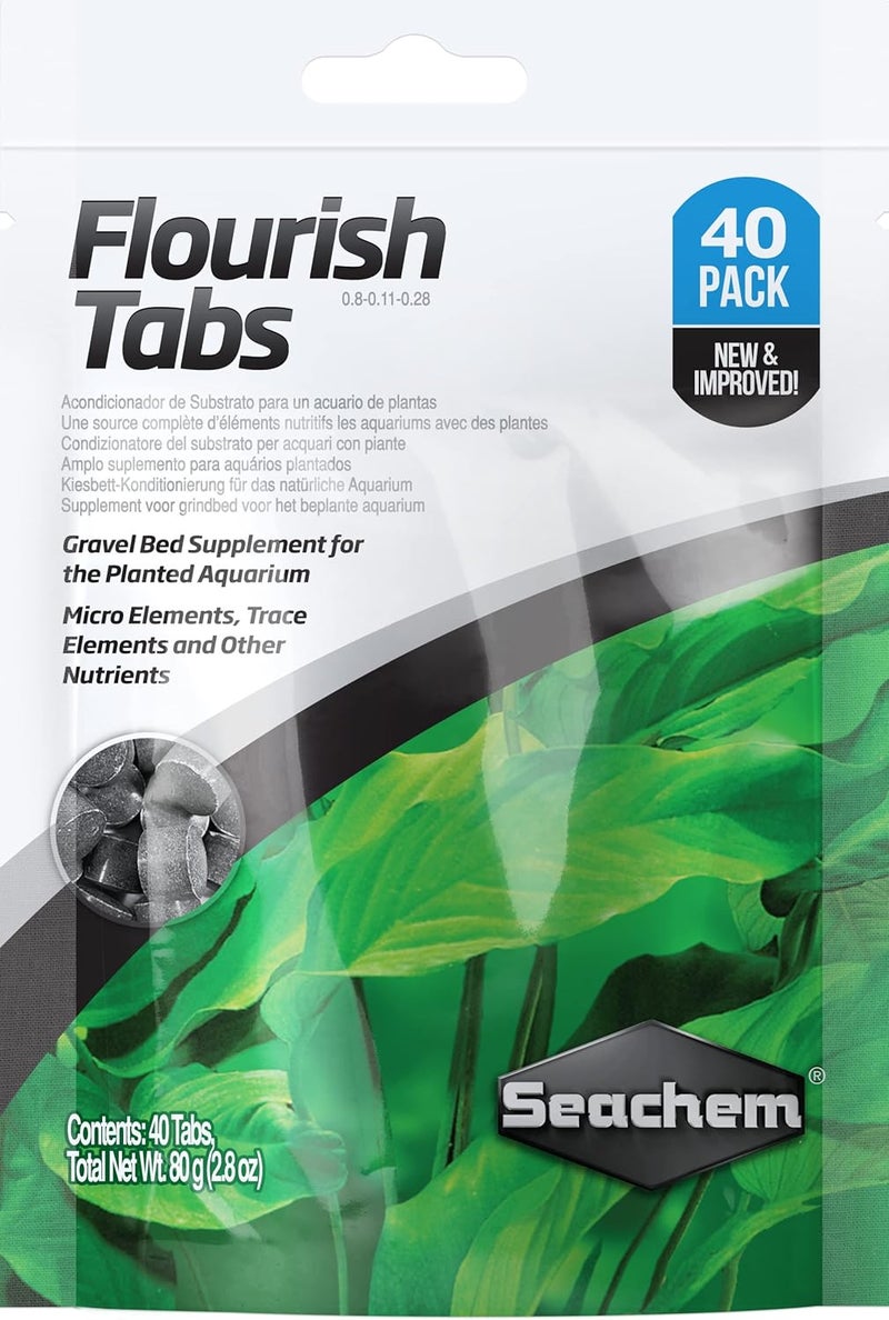 Seachem Flourish Tabs Growth Supplement - Aquatic Plant Stimulant 40 ct - Image 1